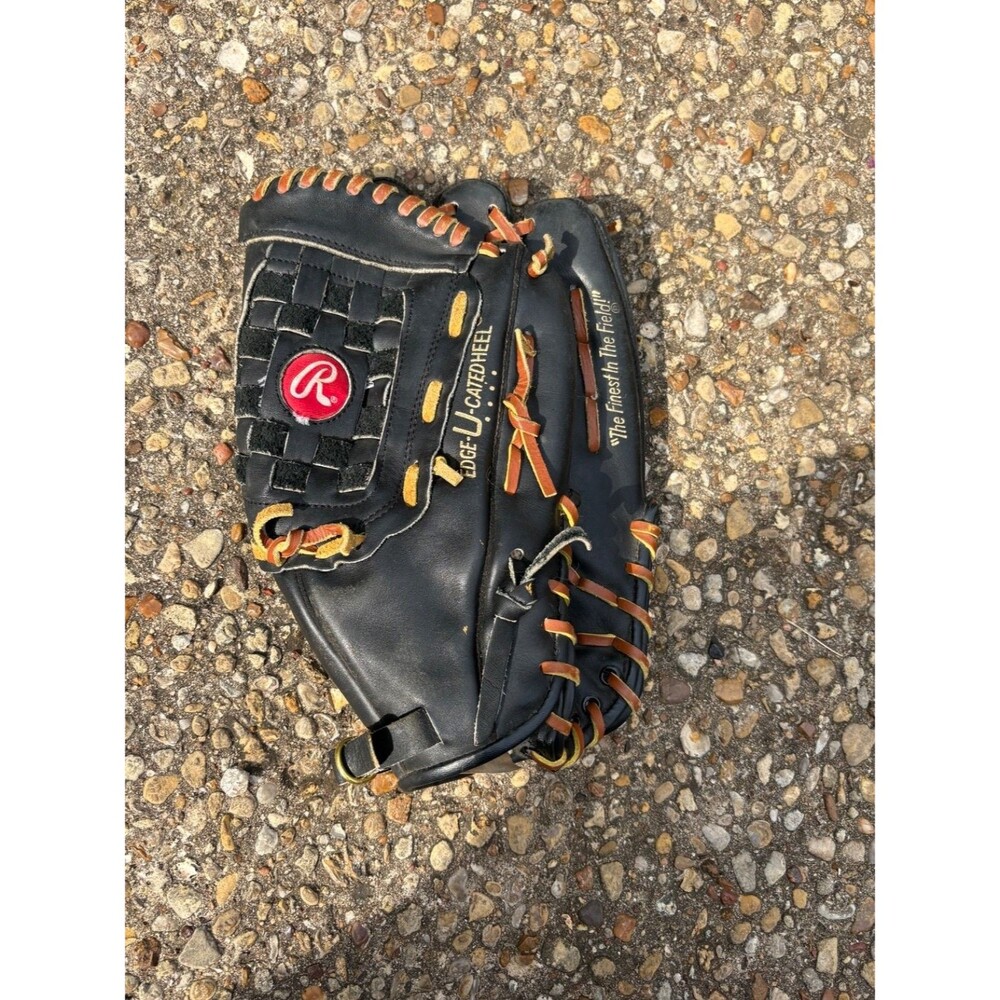 Rawlings MAC70 12.5 Inch Leather Baseball Glove Black Big Mac Home Run King